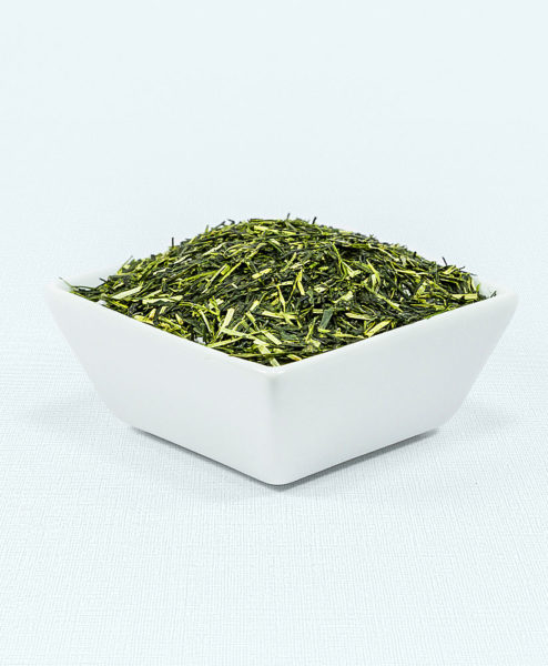 GrĂŒner Tee Morimoto Shiraore Bio in weiĂer Schale